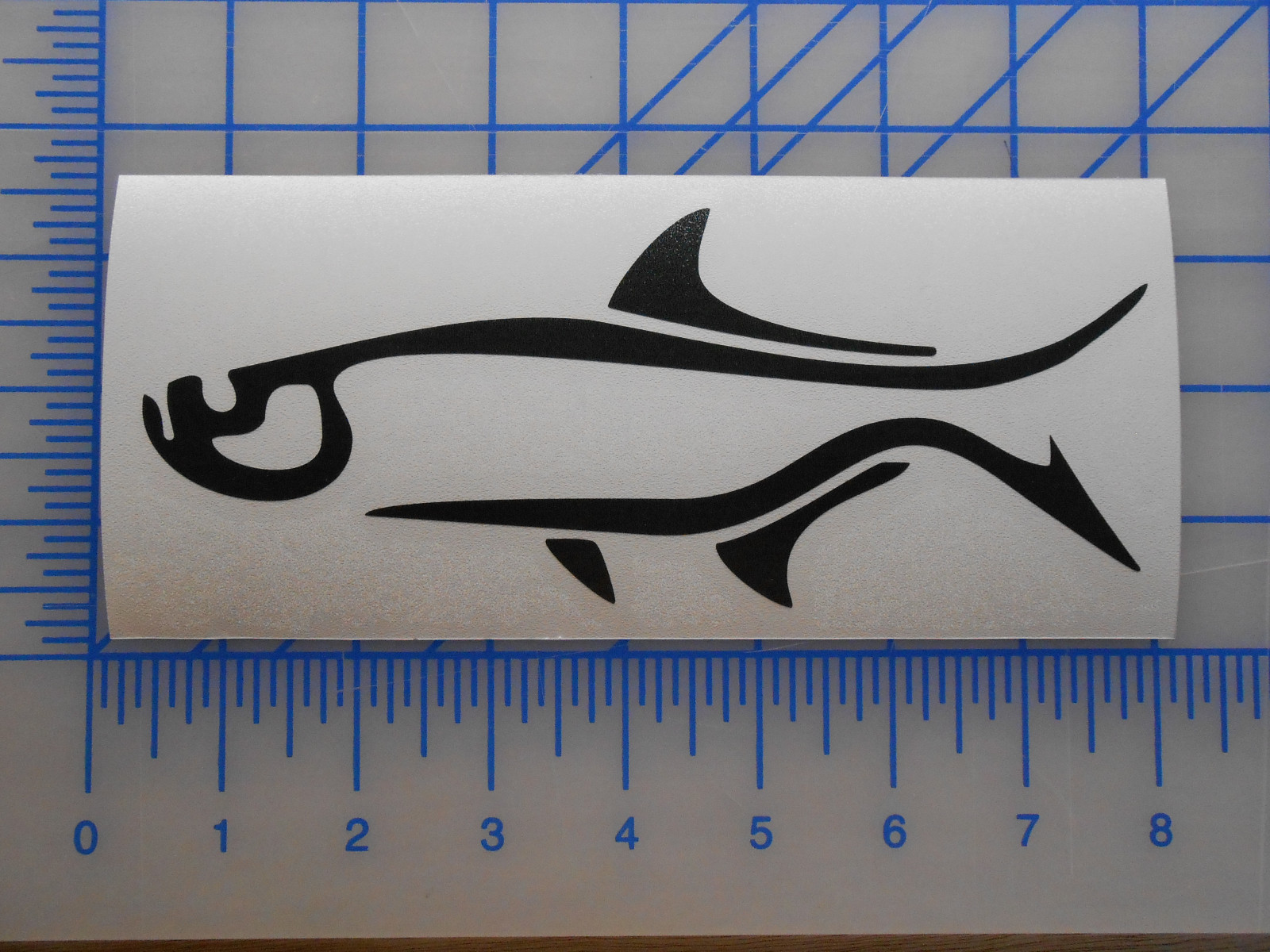 Tarpon Abstract Decal Sticker 5.5″ 7.5″ 11″ Inshore Fish Offshore Saltwater Game