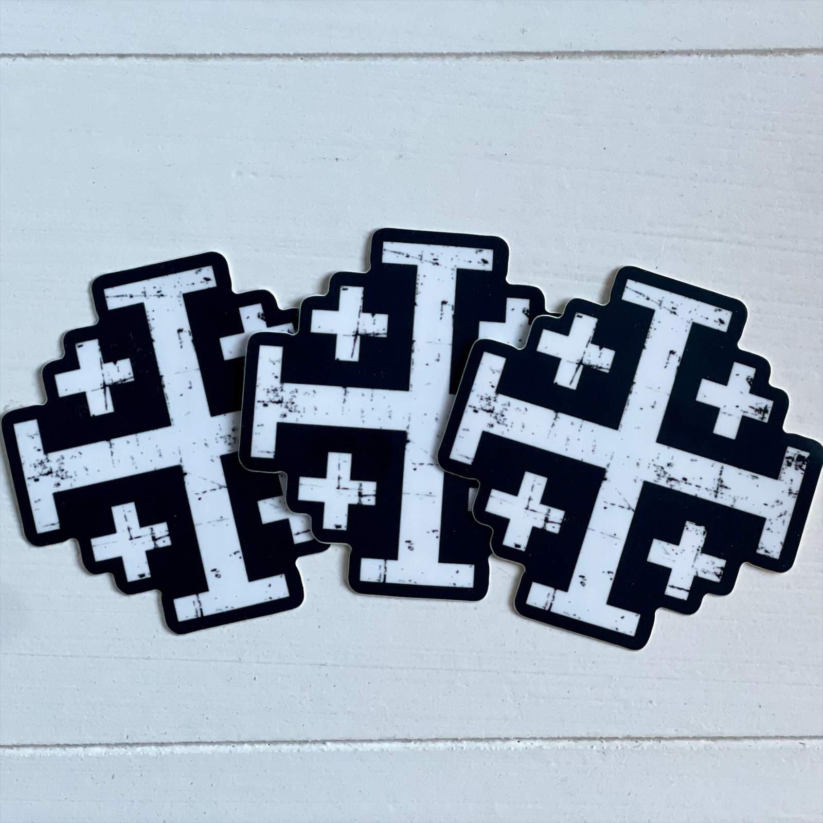 Jerusalem Cross Die Cut Window Decal Sticker For Truck Or Jeep