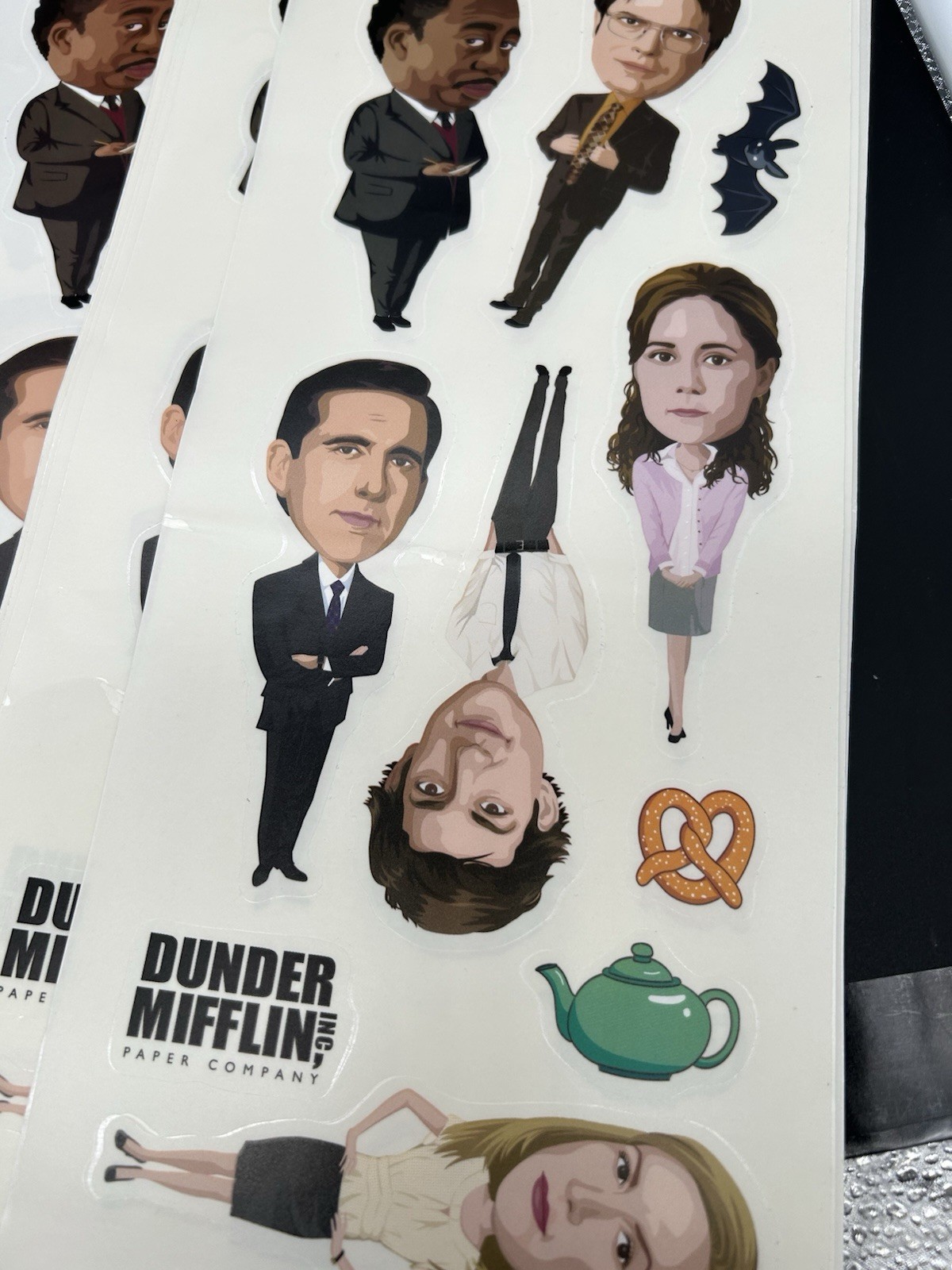 THE OFFICE 10 Wall Decals Removable & Repositional 5” Fat Head Stickers NEW