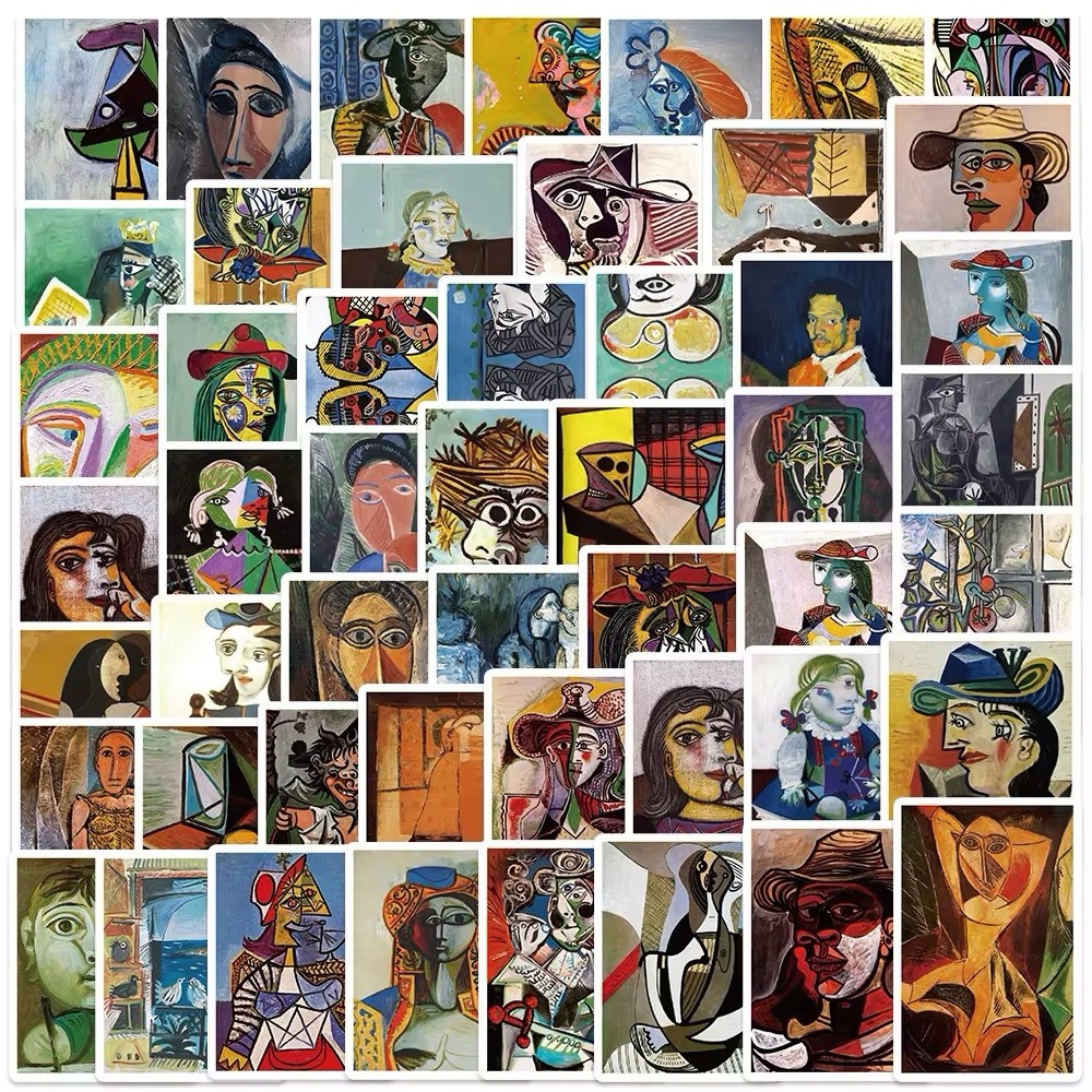 10 Random Picasso Oil Painting Stickers Art Decals Hydro Laptop Free Shipping!