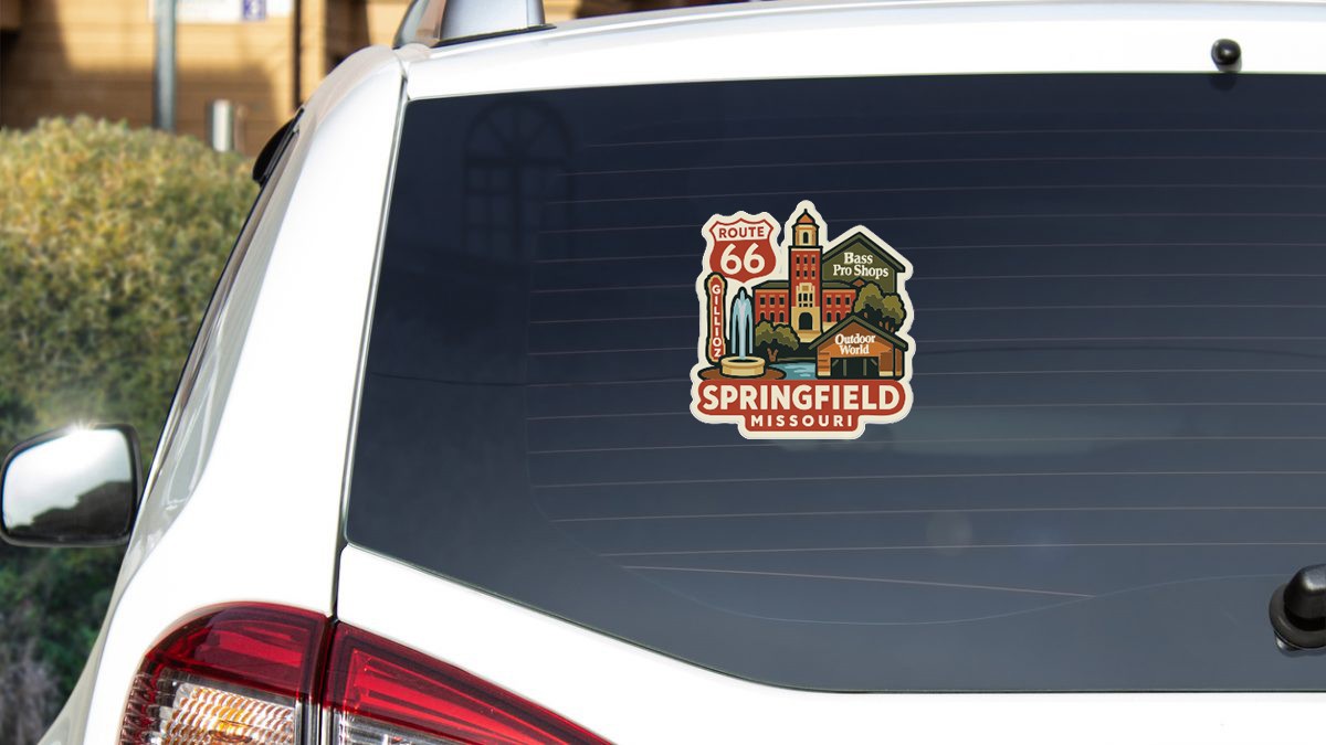 Springfield Missouri Sticker Decal Vinyl Die-Cut City Skyline Landmark Design