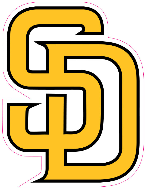 San Diego Padres Vinyl Decal Sticker Car Truck Bumper Tumbler Mug