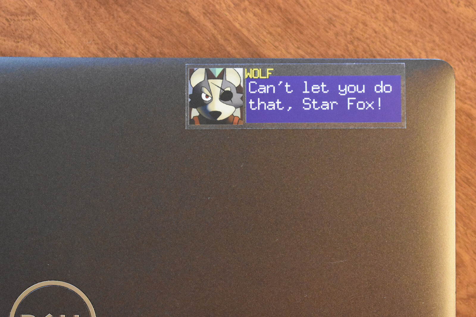 Transparent Star Fox Wolf Vinyl Sticker