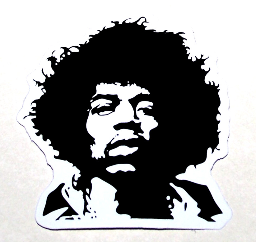 JIMI HENDRIX Logo Die Cut Sticker Decal Music Band Rock Jimi Hendrix Experience