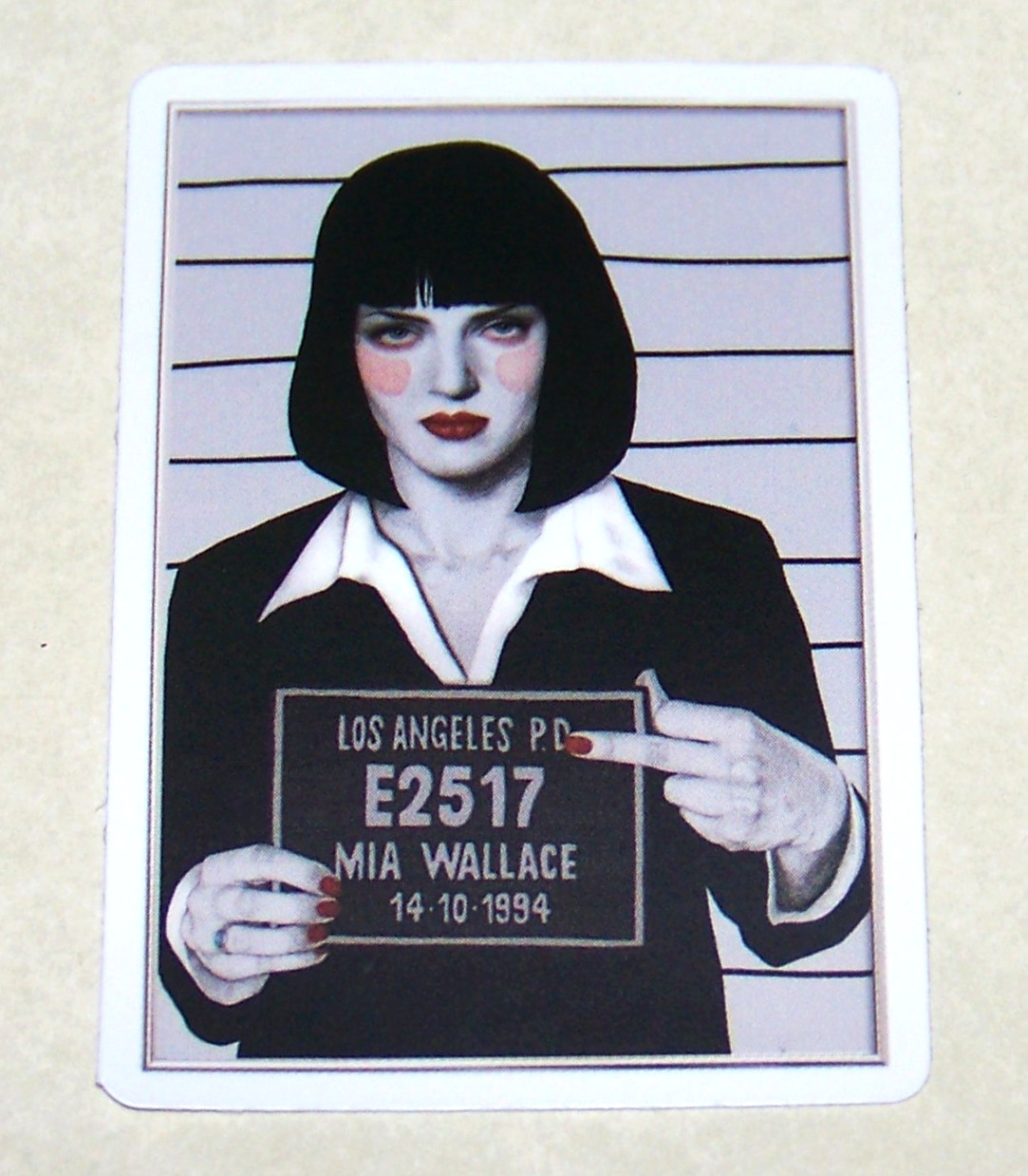 Pulp Fiction Mia Wallace Mug Cut Sticker Decal Movie Tarantino Film PULP FICTION