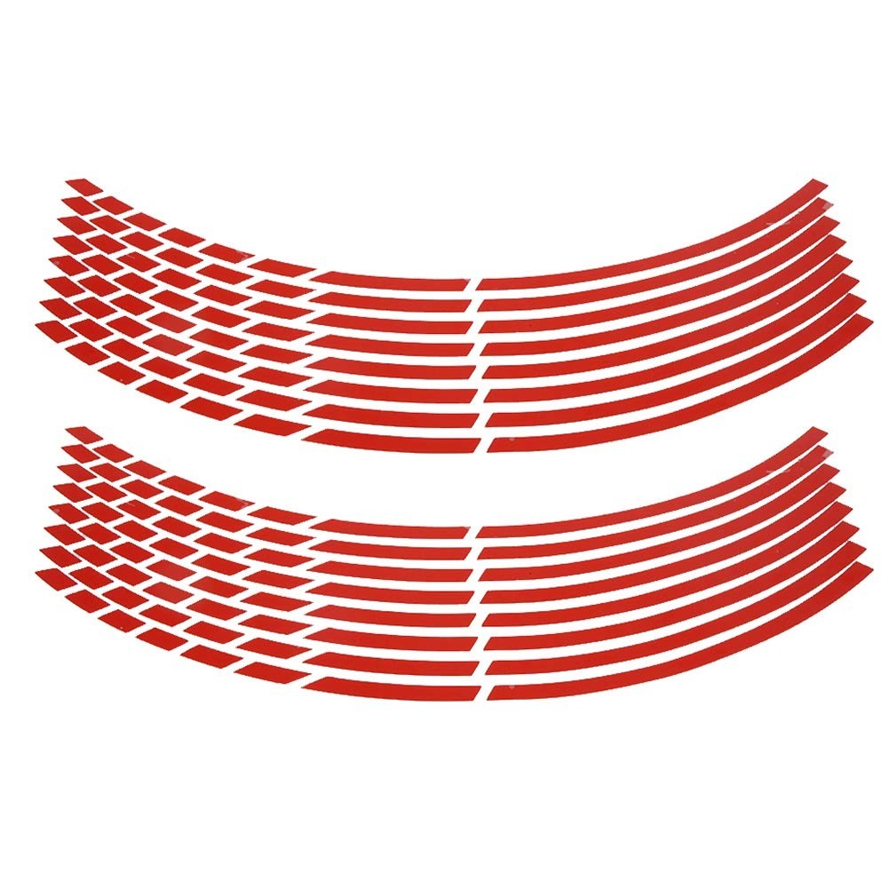 Reflective Wheel Rim Stripe Decal, 16pcs Bike Motorcycle 16-18inch Reflective…