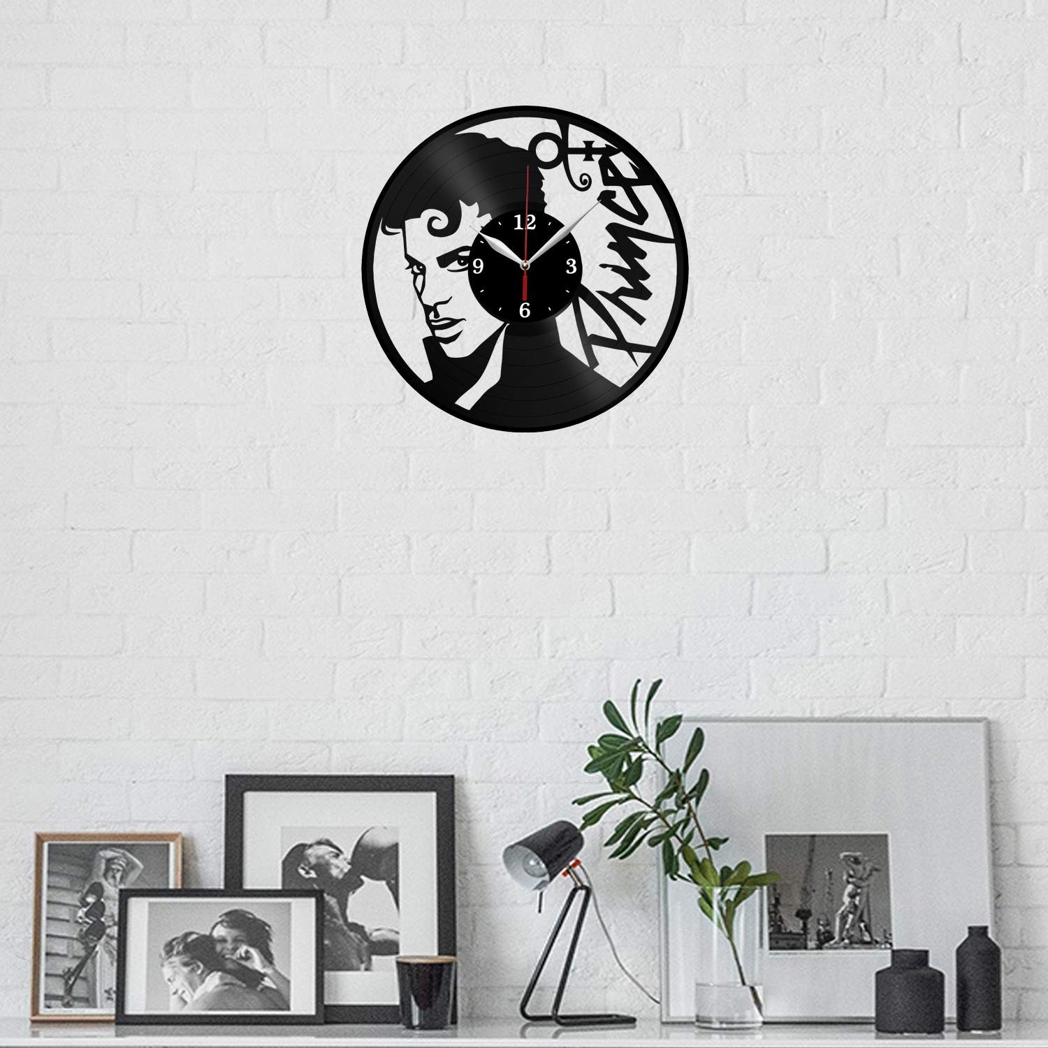 Vinyl Prince Clock Art Decor Home Wall Clock Black Original Gift Unique Design
