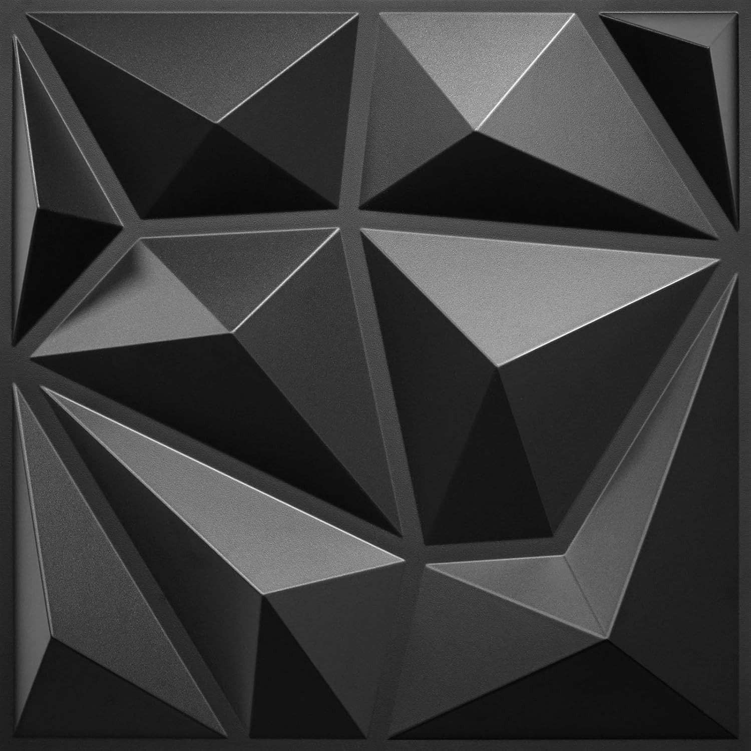 33 Pack Decorative 3D Wall Panels for Interior Decor,12”x12” Black