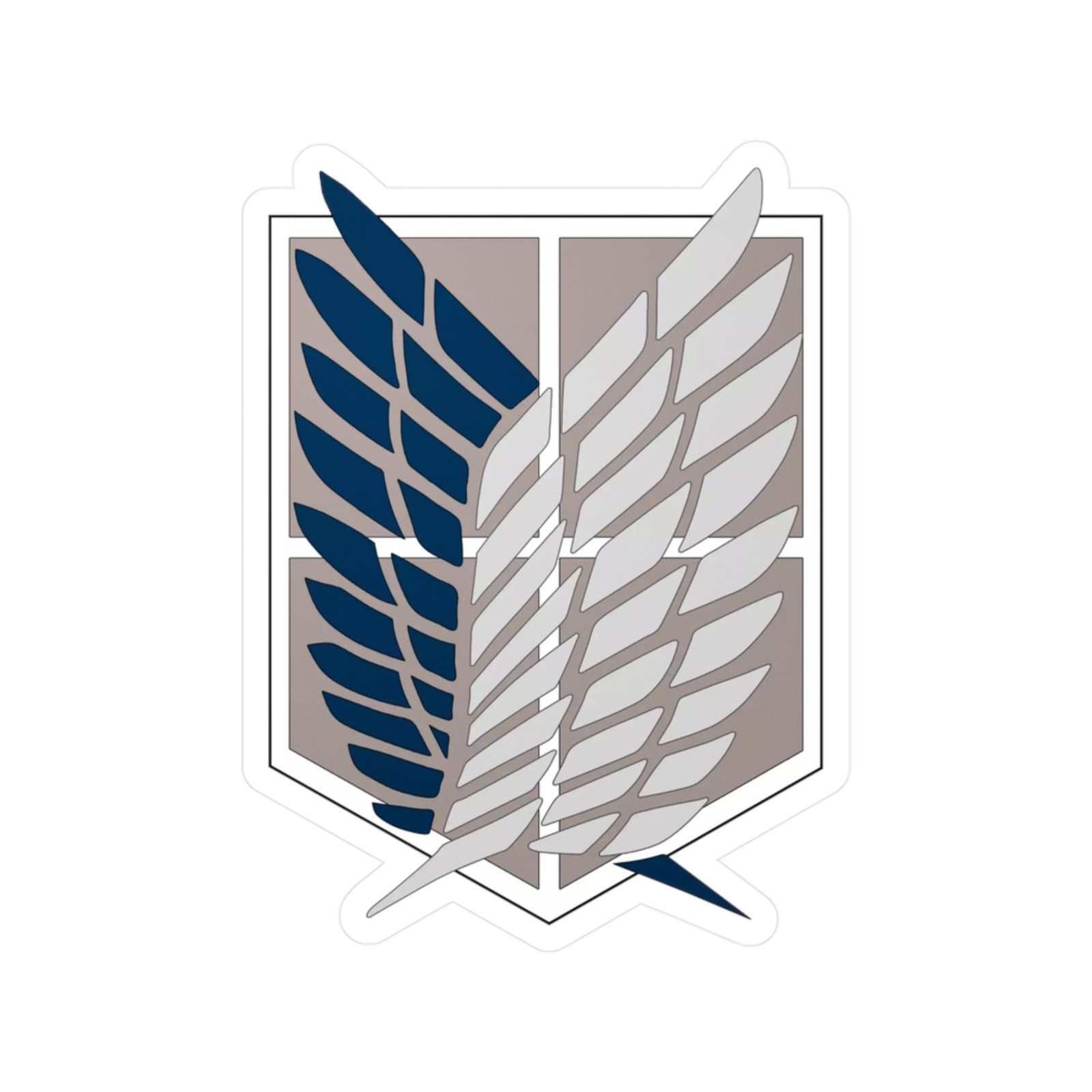 Attack on titan Kiss-Cut Vinyl Decals, Anime, Laptop, Cell, Skate