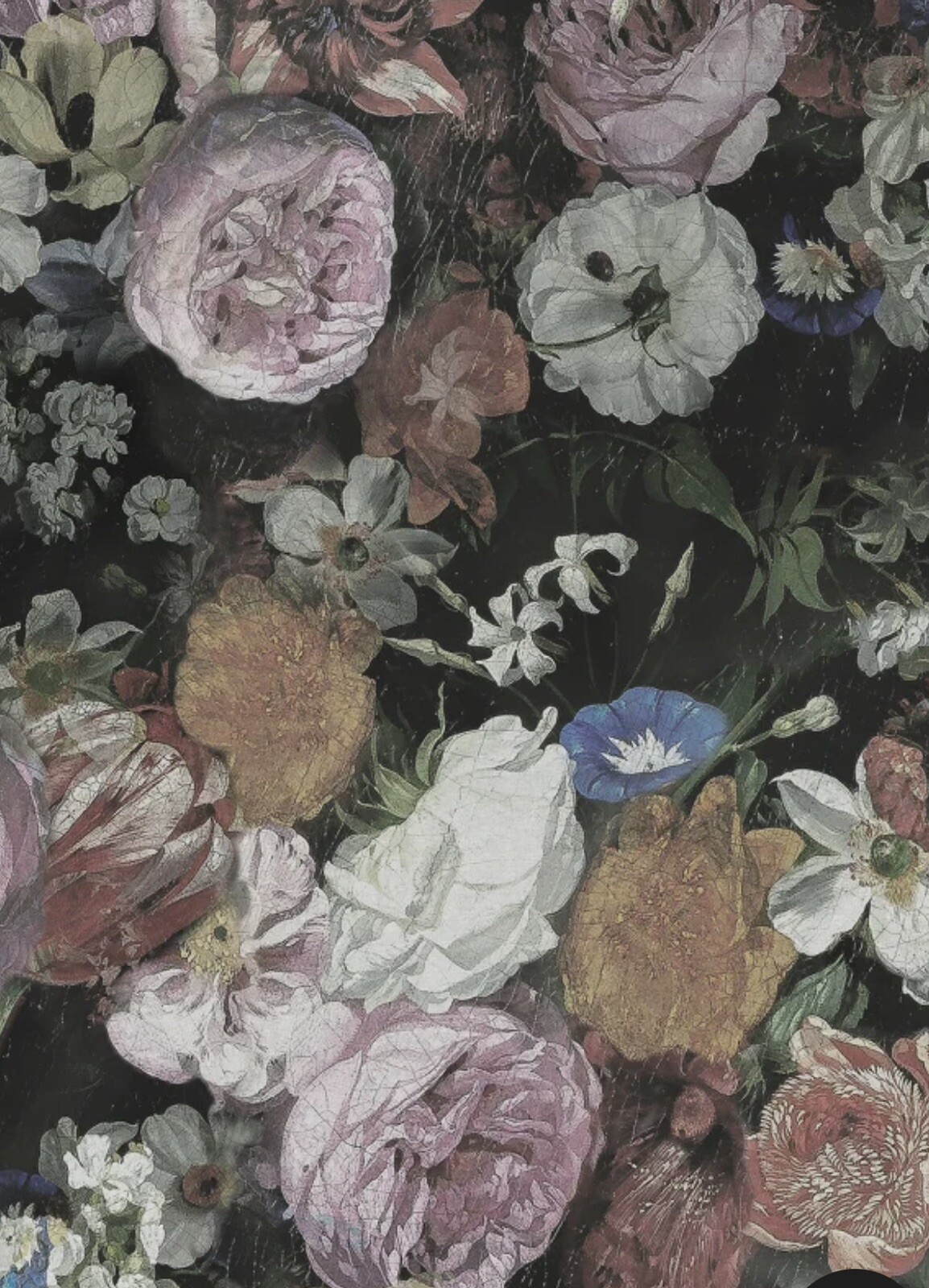 Dark Floral Wallpaper – Large Wall Mural – Rebel Walls