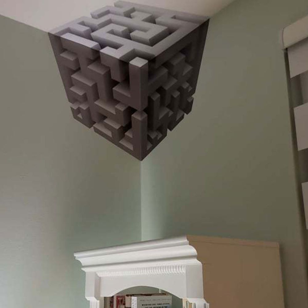 3D Irregular Corner Wall Decals Illusion Art Incredible Decor