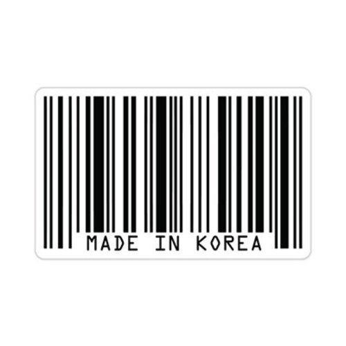 Made in Korea Bar Code UPC Korean Styling Car Vinyl Sticker – SELECT SIZE