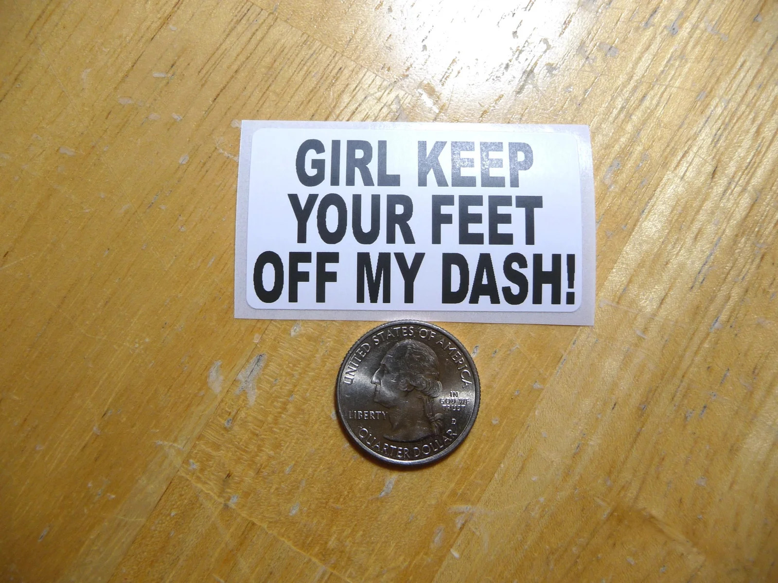 GIRL KEEP YOUR FEET OFF MY DASH STICKER DECAL 1 – 50 BULK PACK FUNNY JOKE JDM