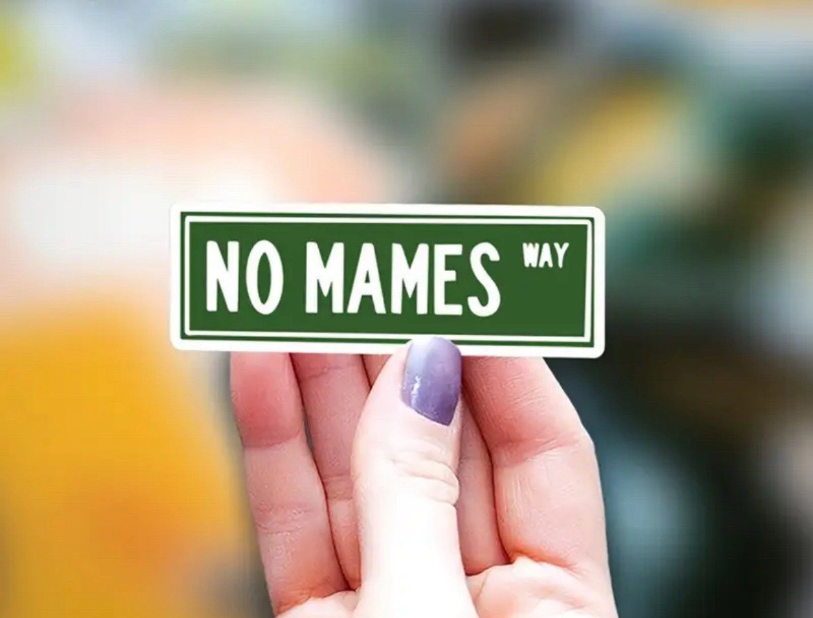 1pc “No Mames Guey” Humorous Sticker-Durable PET Paper, Green