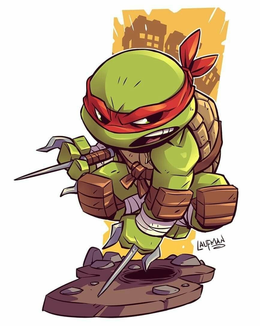 TMNT STICKER X LOT OF 4 XVYNIL HIGH GLOSS DIECUT STICKER X 3X2 INCHES STICKER X