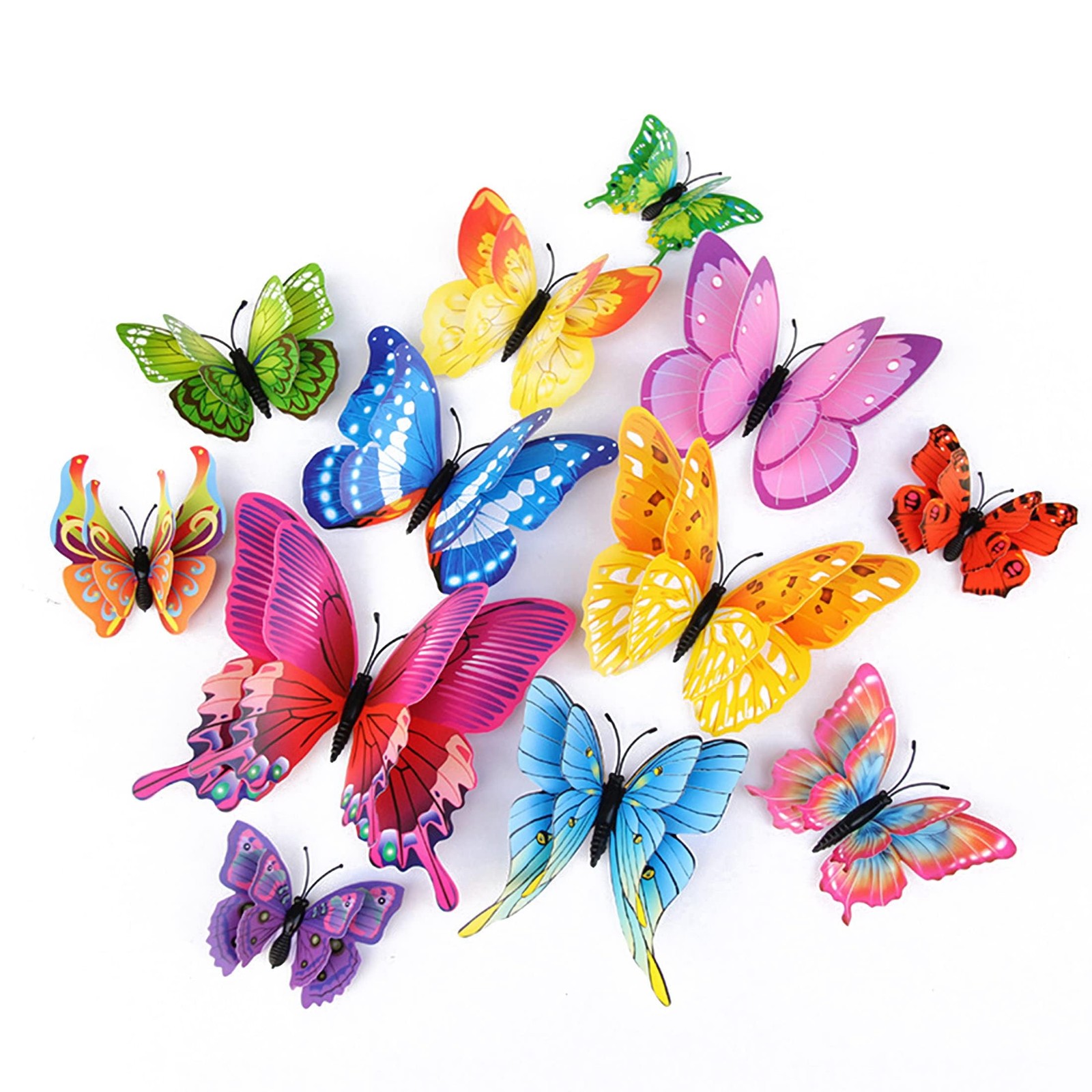Butterfly Wall Decor 24/48 PCS, 3D Butterflies Stickers for Party Decorations…