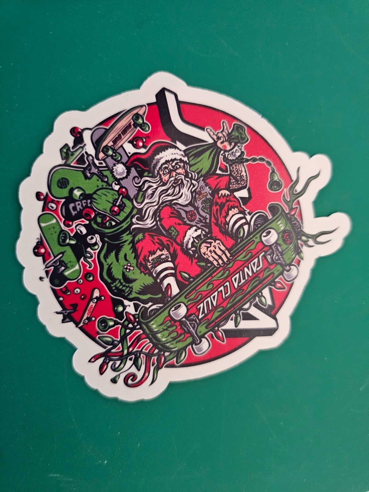 Santa Santa Cruz Sticker