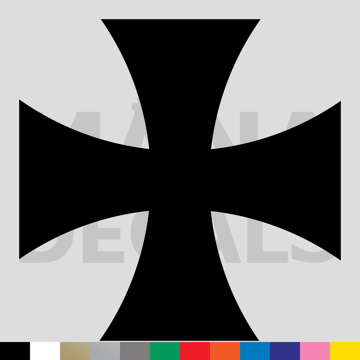 Iron Cross Vinyl Die Cut Decal Sticker – Motorcycle Biker Chopper Maltese