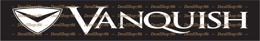 Vanquish Boats – Outdoor Sports – Vinyl Die-Cut Peel N’ Stick Decals/Stickers