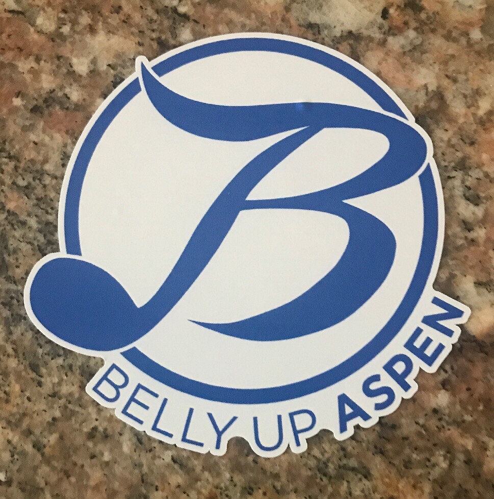 Aspen Sticker – Belly Up Live Music Bands Ski Snowboard Concert Craft Beer Wine