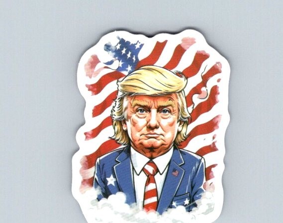 Donald Trump 2024 Presidential Campaign Sticker 1.5-2 Inch Sticker Decal Peel