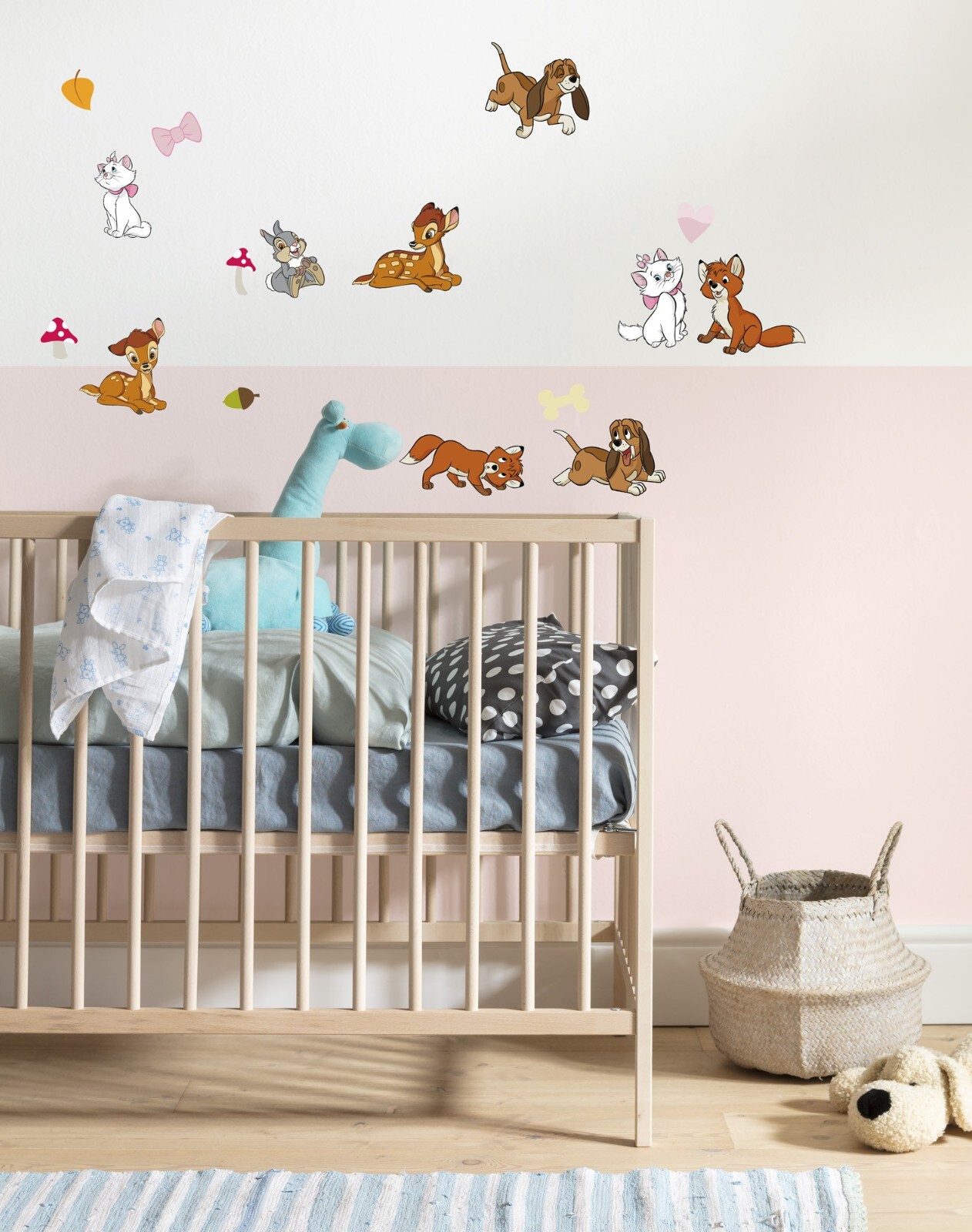 Disney Bambi Wall Stickers Decals Set Cats Dogs Girl Bedroom 2 Sheets 30x30cm