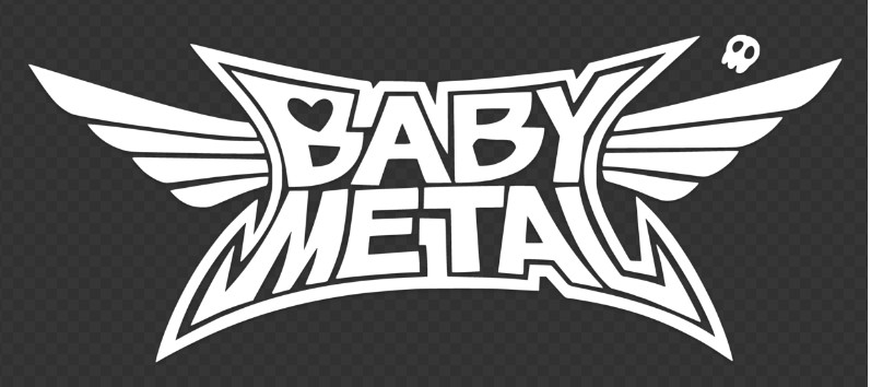 BabyMetal White vinyl transfer decal sticker 15″ x 6″ DO NOT ORDER not in USA