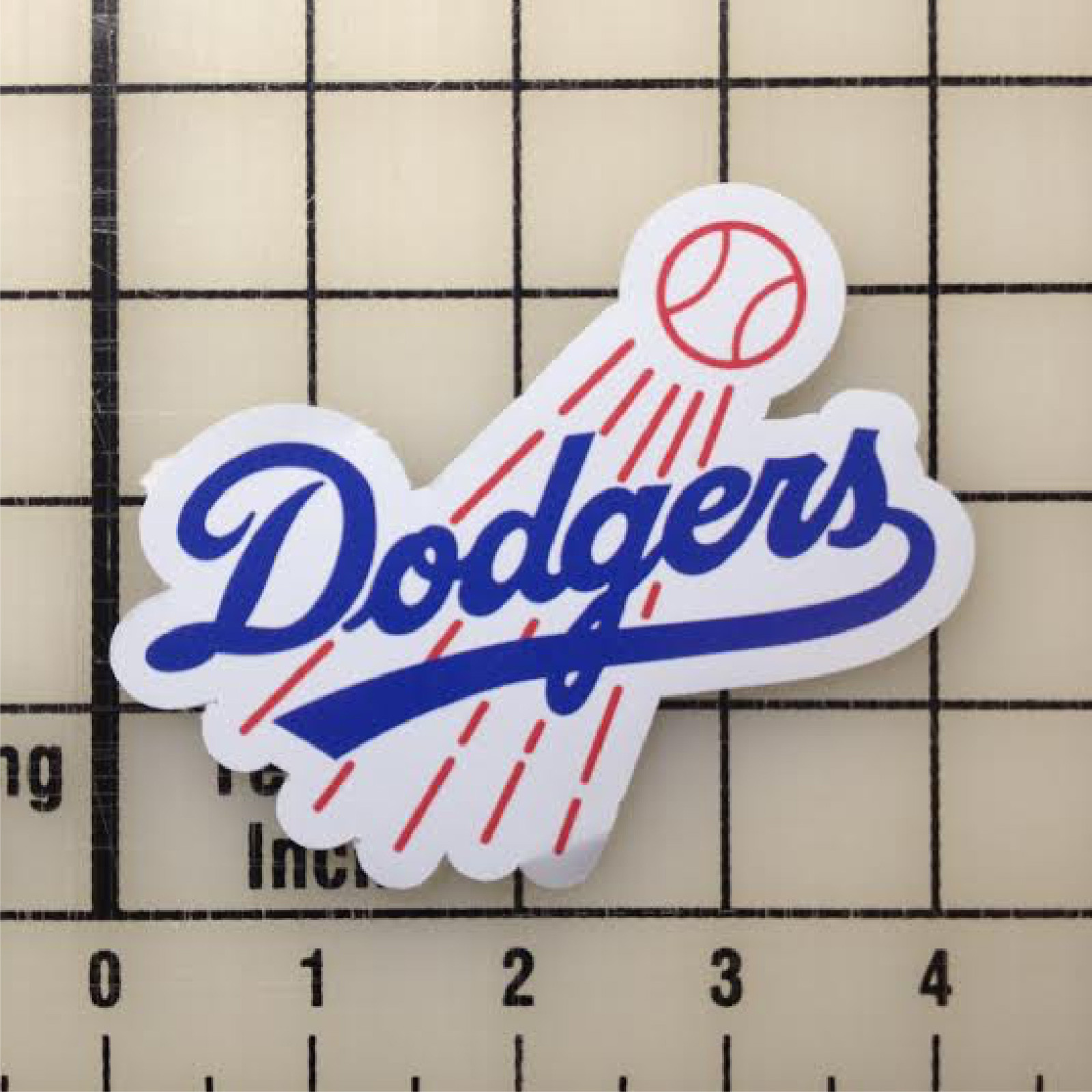 Los Angeles Dodgers 4″ Wide Color Vinyl Decal Sticker BOGO LA