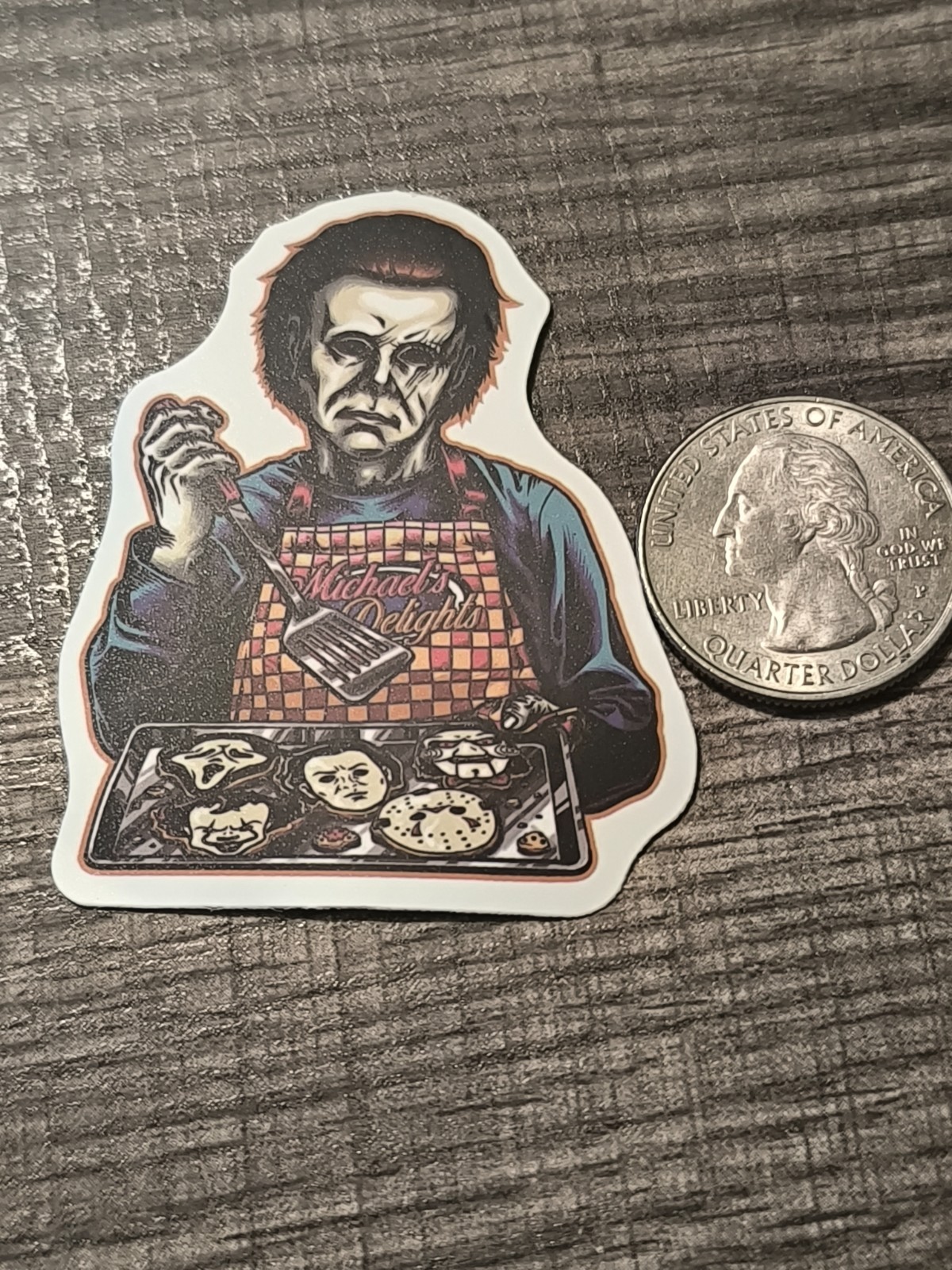 Micheal Myers Halloween Delights Sticker Pennywise Jason Ghostface Billy Saw USA