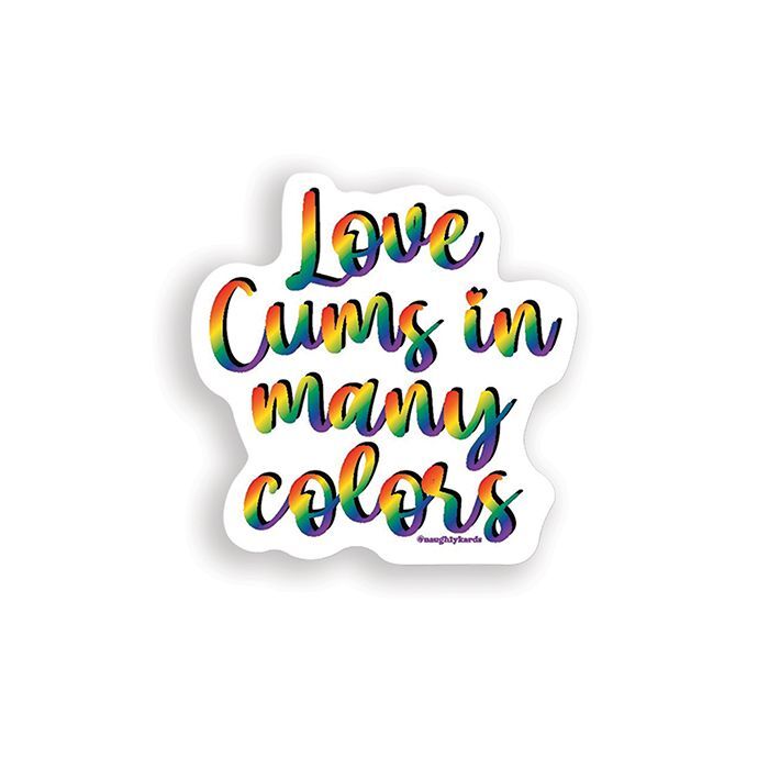 Love Cums Naughty Sticker – Pack of 3