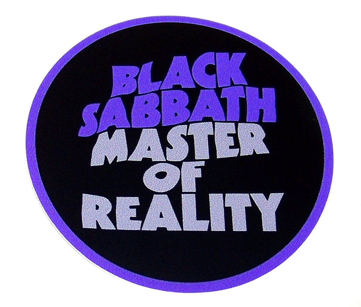 Black Sabbath – LARGE Die Cut Sticker “Master of Reality” Heavy Metal Ozzy