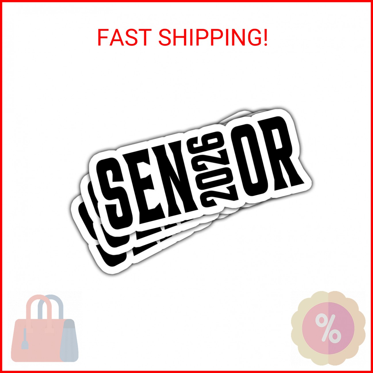 3 Pcs Senior 2026 Sticker Pack – Class of 2026 Graduation Stickers for Seniors,