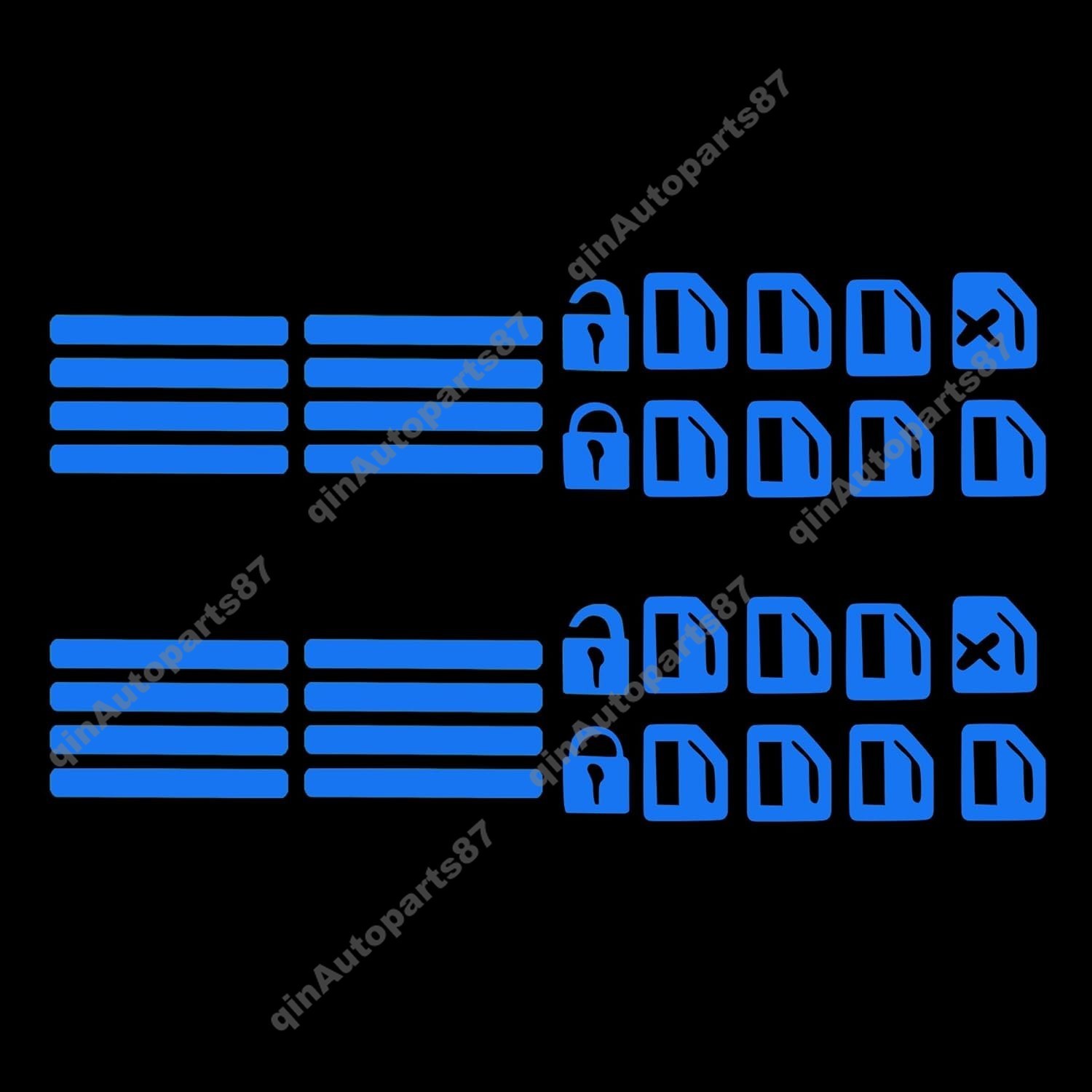 Car Sticker Car Door Window Switch Luminous Sticker Night Safety Accessories