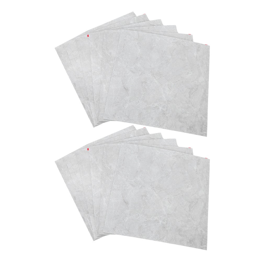 12 Pcs Stick on Backsplash Marble Wall Sticker Self-adhesive Bathroom Tile