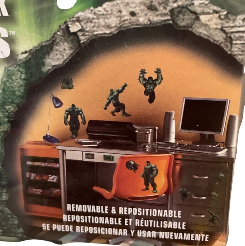 RoomMates The Incredible Hulk Peel and Stick Wall Decals Wall Art Decor Set 20+