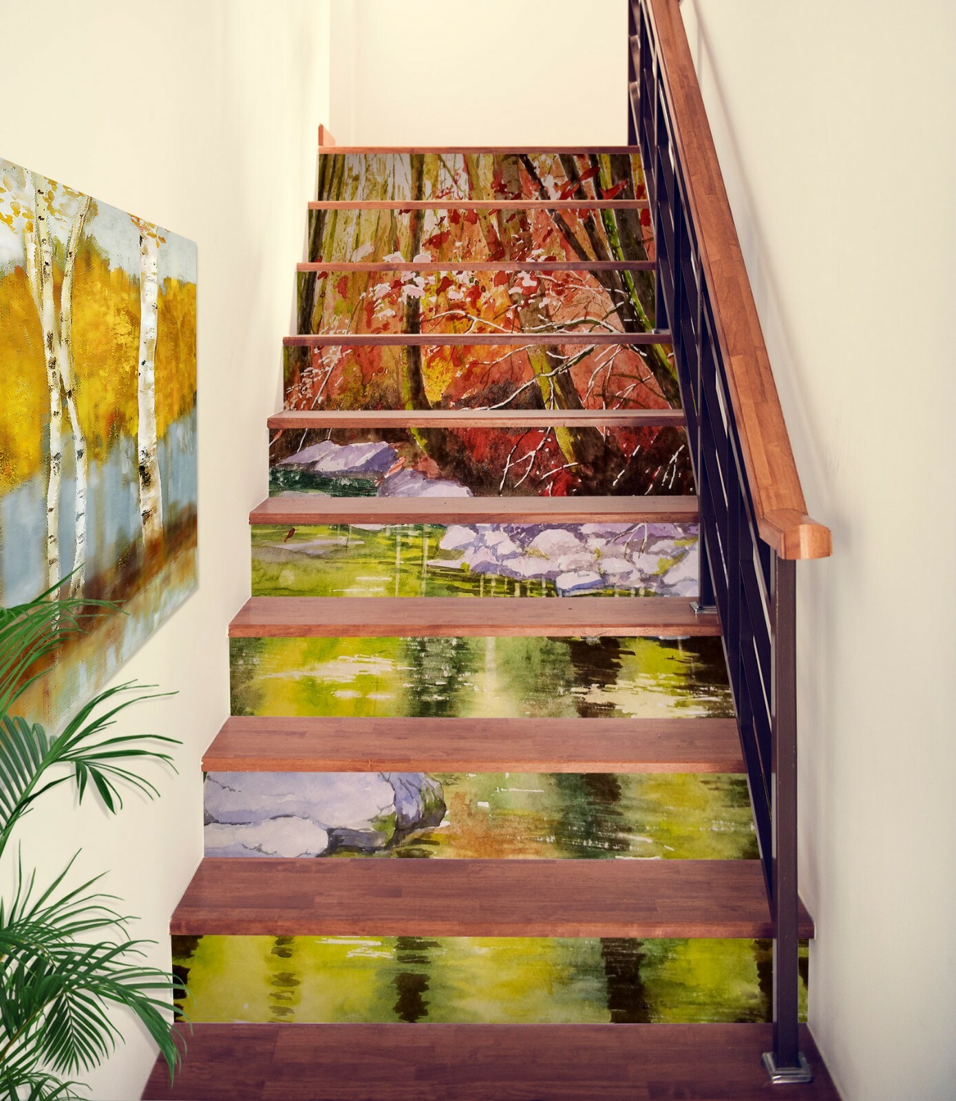 3D Oil Painting NA392 Stair Risers Decoration Photo Mural Decal Wallpaper Fay