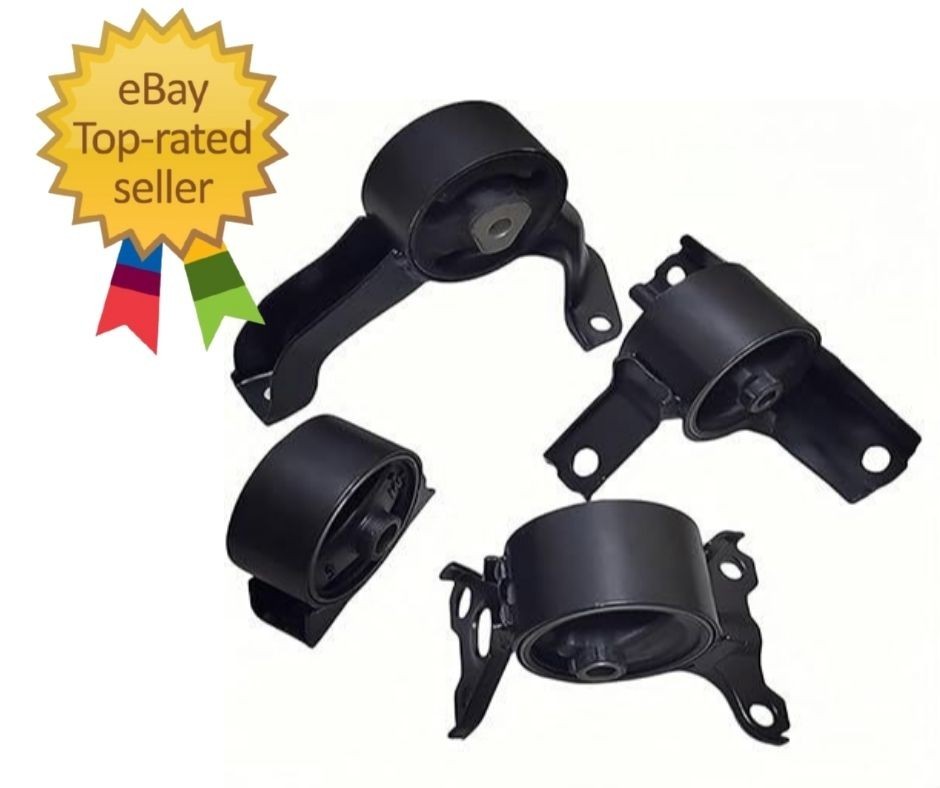 Engine Mount Set of 4 Compatible with 2007-2017 Compass & Patriot 2.0L 2.4L – Re