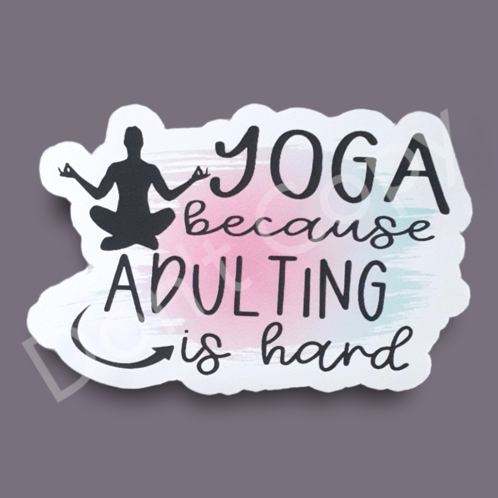 Yoga Vinyl Stickers Fun Decorations For Laptops, Tablets, Windows, Mirrors, Mugs