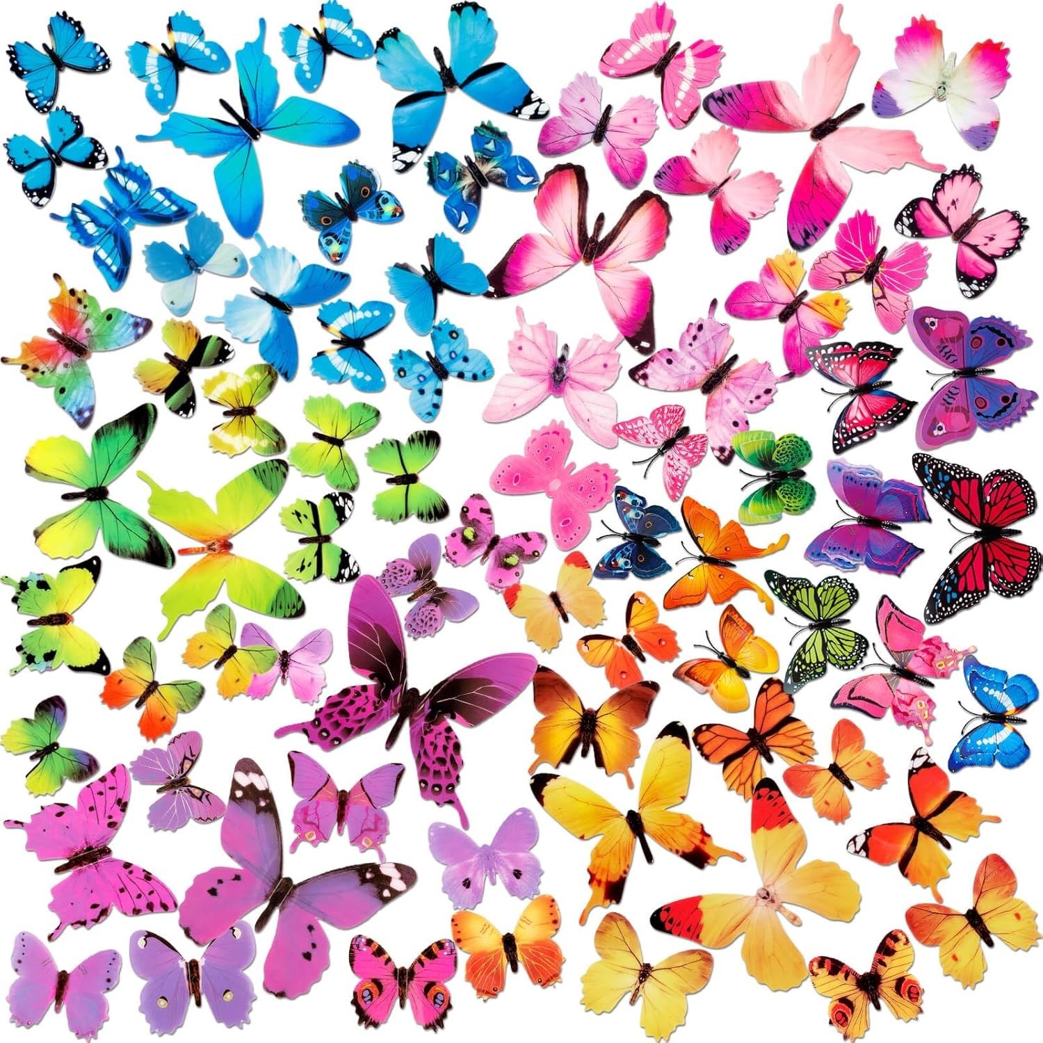 Colorful Butterfly Wall Stickers Set