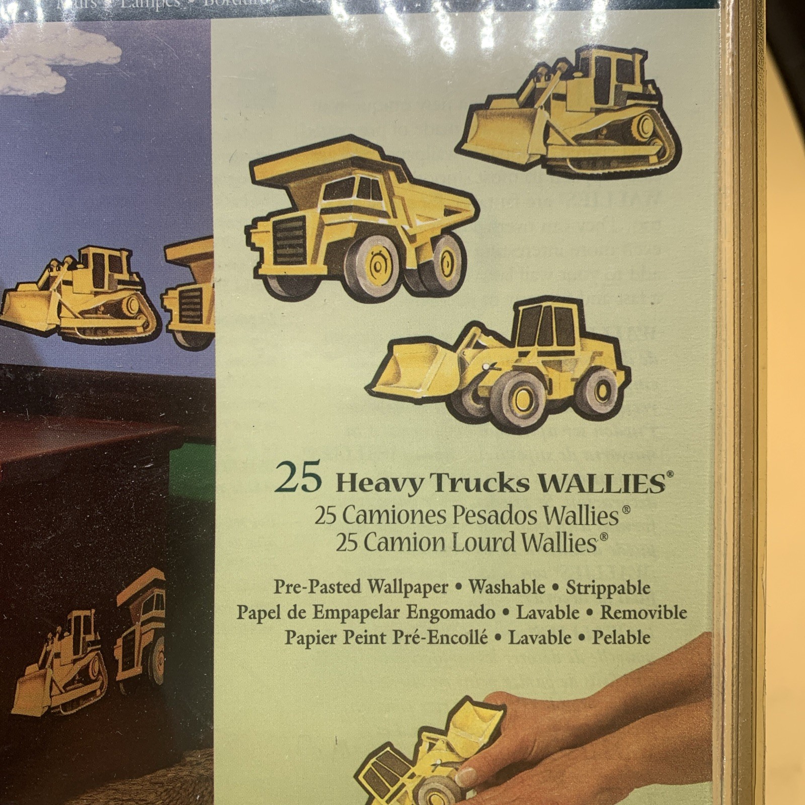 1 Package 25 Wallpaper Cutouts Wallies NEW Heavy Trucks Construction