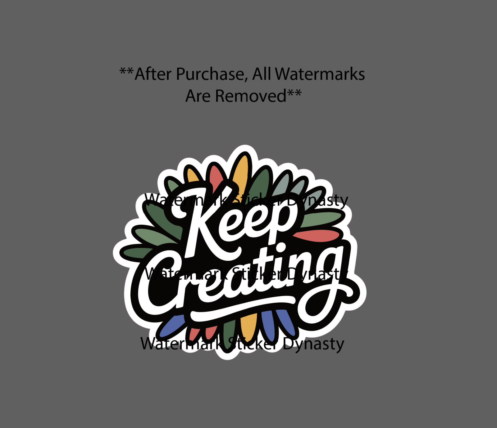 Keep Creating Sticker Waterproof Decal Art Business Music Creator Gift NEW
