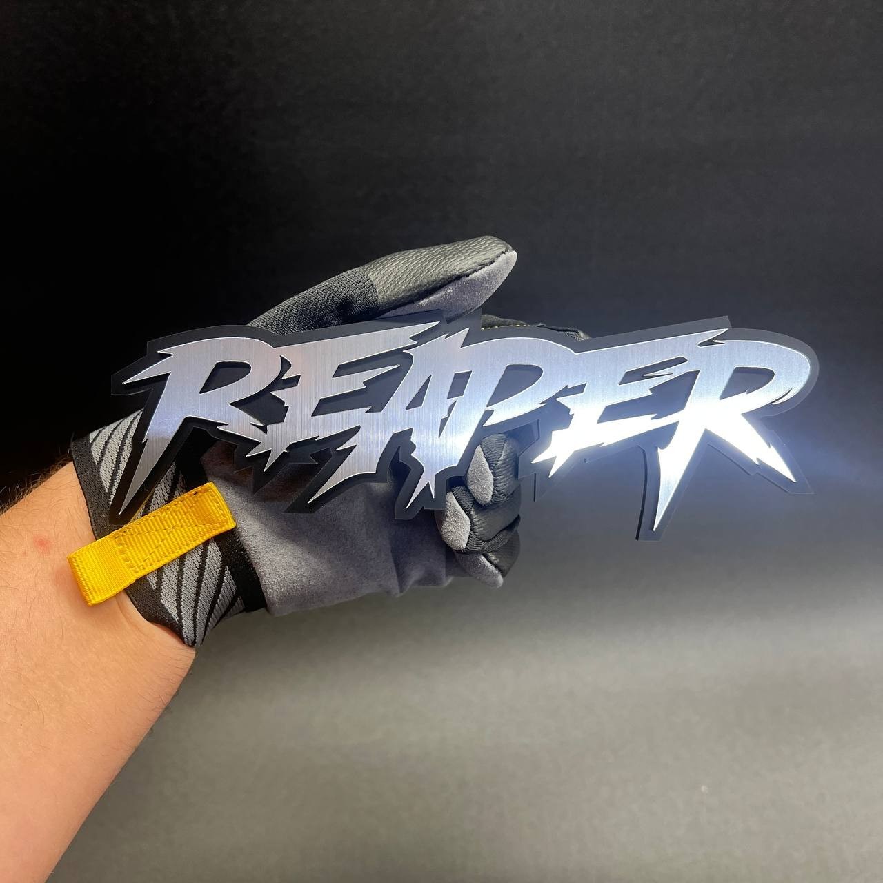 1X REAPER Custom 3D Text Car Badge Fender Emblem Tailgate Toolbox Decal
