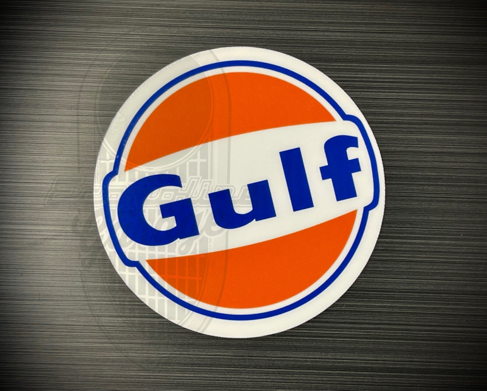 Gulf Gas Oil Gasoline 3” Round Decal Sticker Petroliana Petroleum Pump Fuel Good