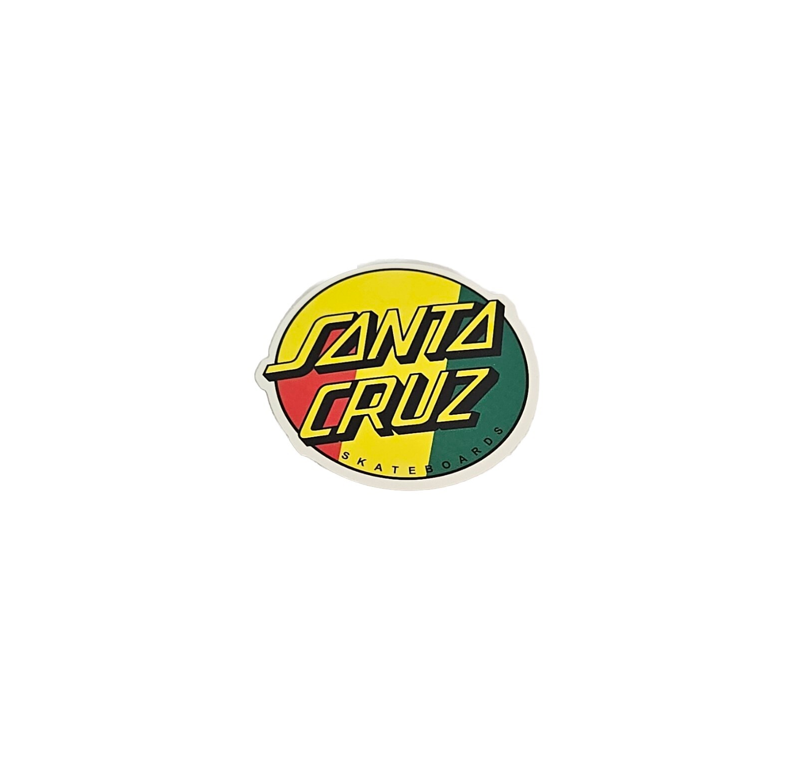 Santa Cruz Logo Sticker Yellow Decal For Laptop / Skateboard & Accessories