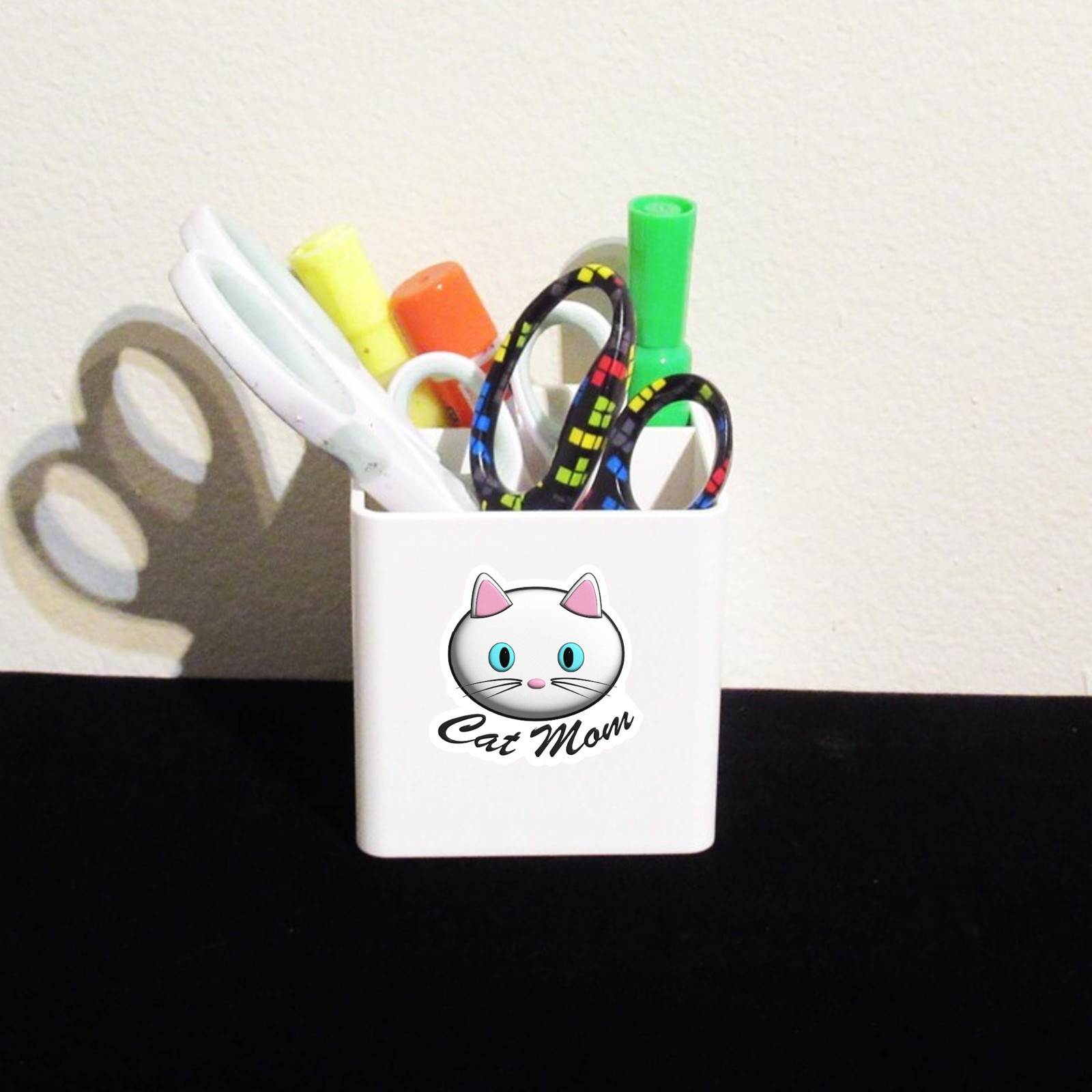 Cat Mom Vinyl Sticker Waterproof Durable Decal for Water Bottles Laptops Cars