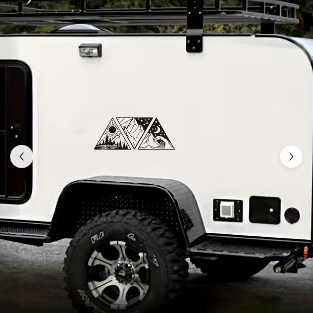 DECALS STICKERS PATCHES LAPTOP CARS TRUCKS WINDOWS MOUNTAINS MOON STARS BLACK