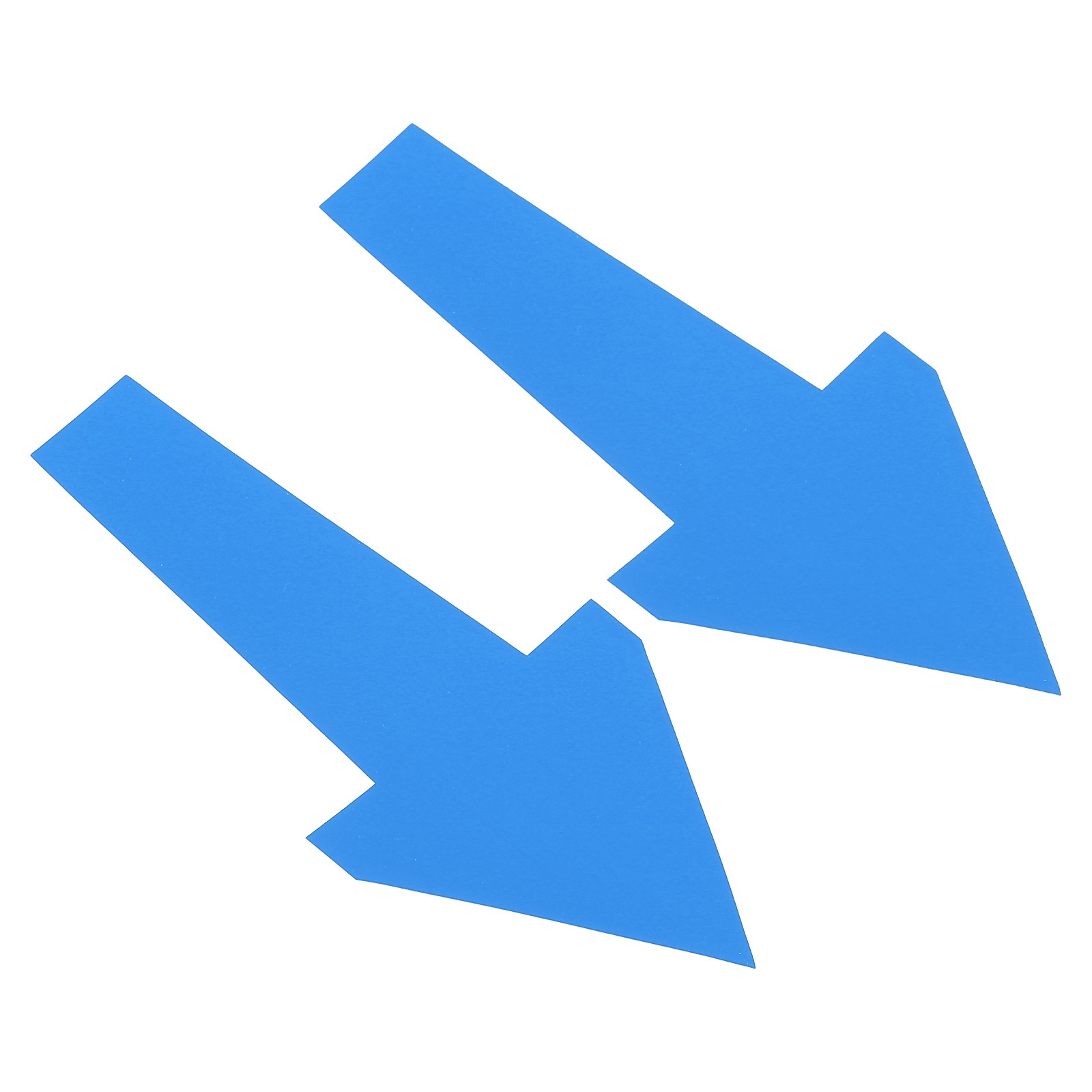 12Pcs 12″ x 6″ Arrow Sticker, PVC Self Adhesive Arrow Sign, Blue