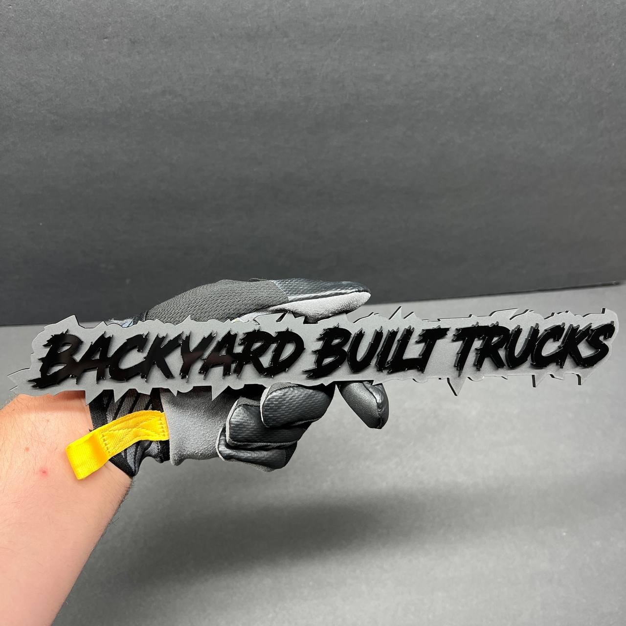 Custom Text Laser Cut Acrylic 3D Emblem Car Badge -Multicolor Personalized Name