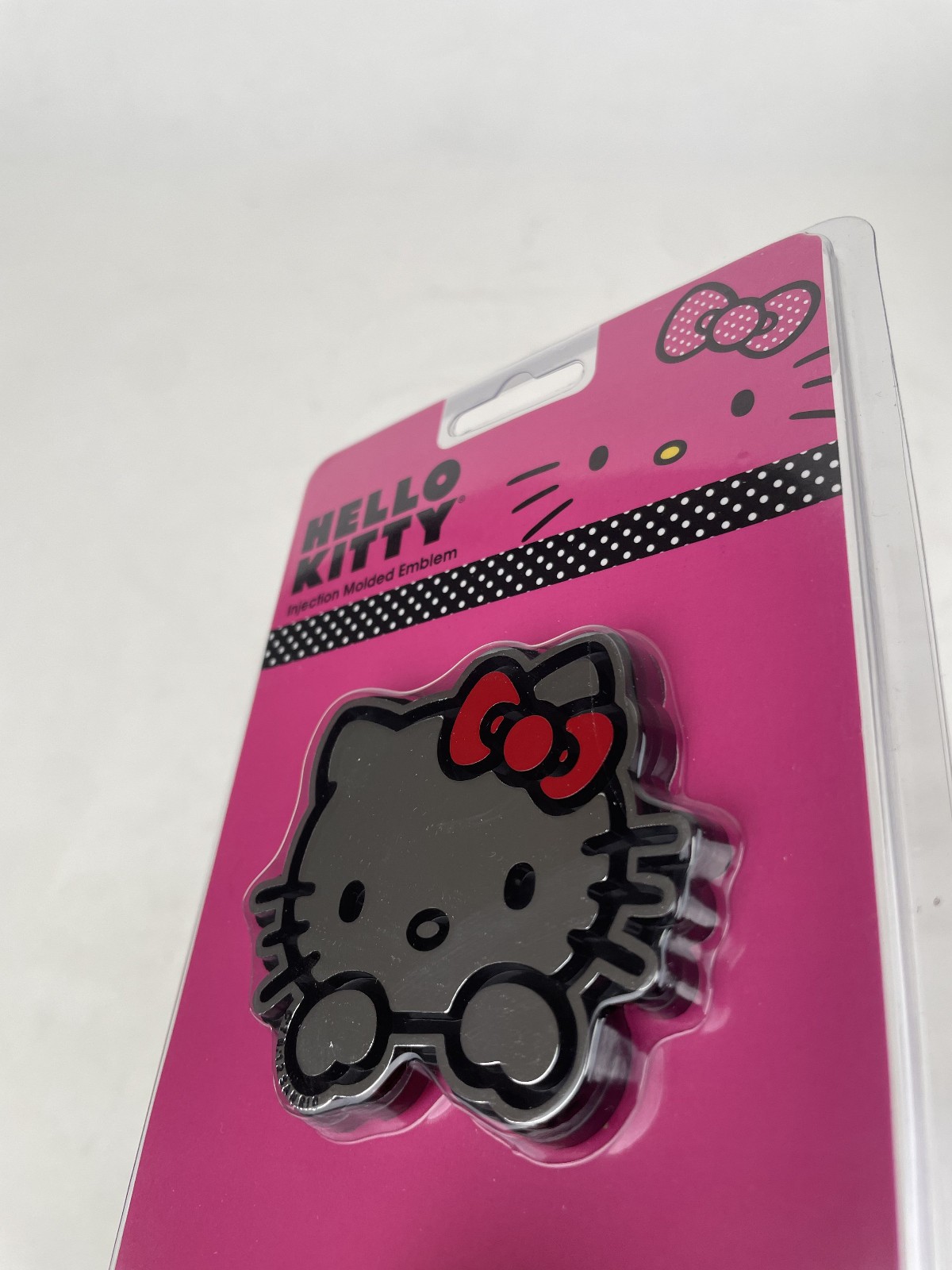 Official Licensed Plastic Emble Decal Chrome Sanrio Hello Kitty 2 Pak