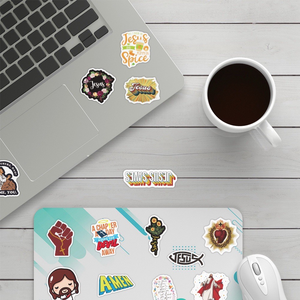 10 Random Jesus Christianity Stickers Faith Decals Laptop Hydro Free Shipping!